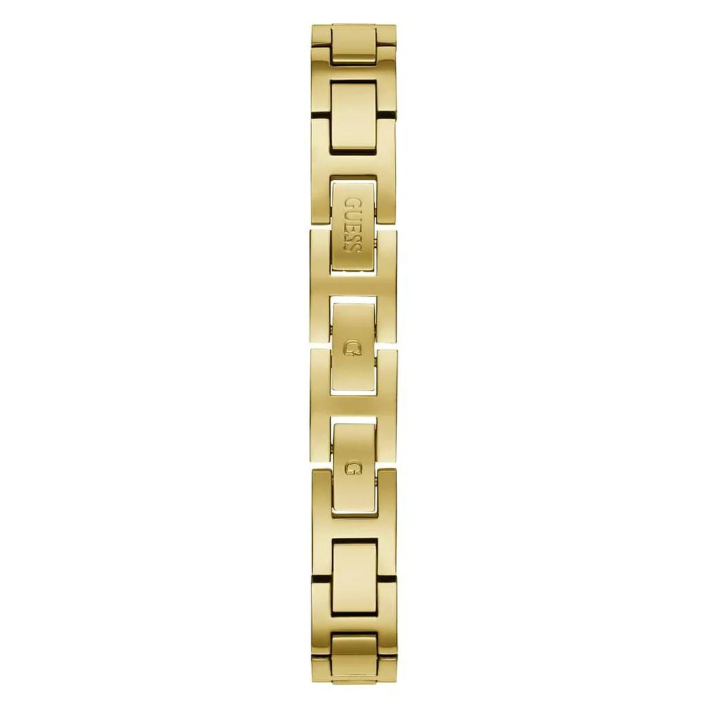 Orologio donna Guess bracciale con tennis di pietre luminose sul cinturino pubblicità inverno 2024/25