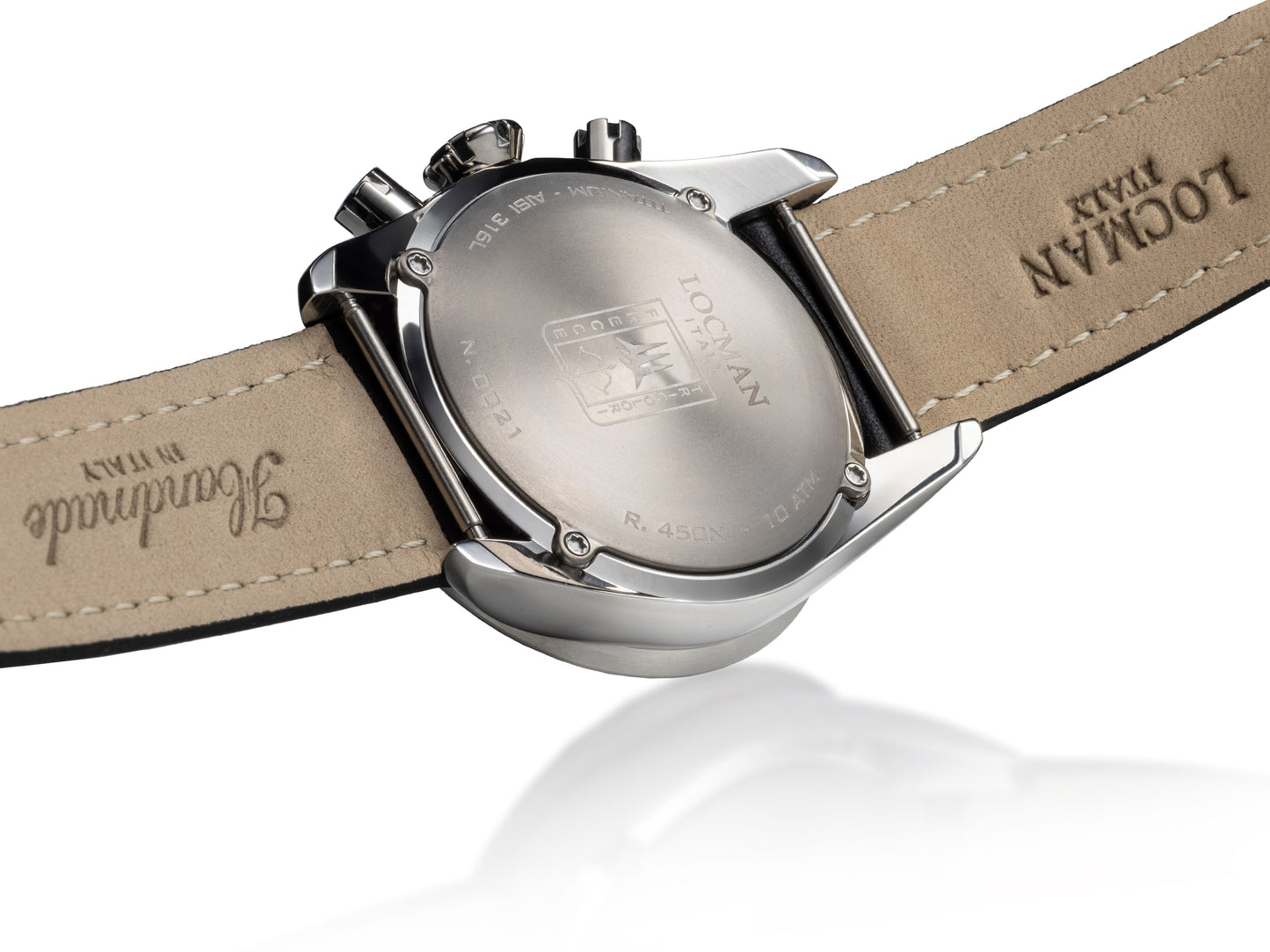 Orologio uomo LOCMAN Aeronautica Militare Frecce Tricolori in pelle blu cronografo edizione limitata