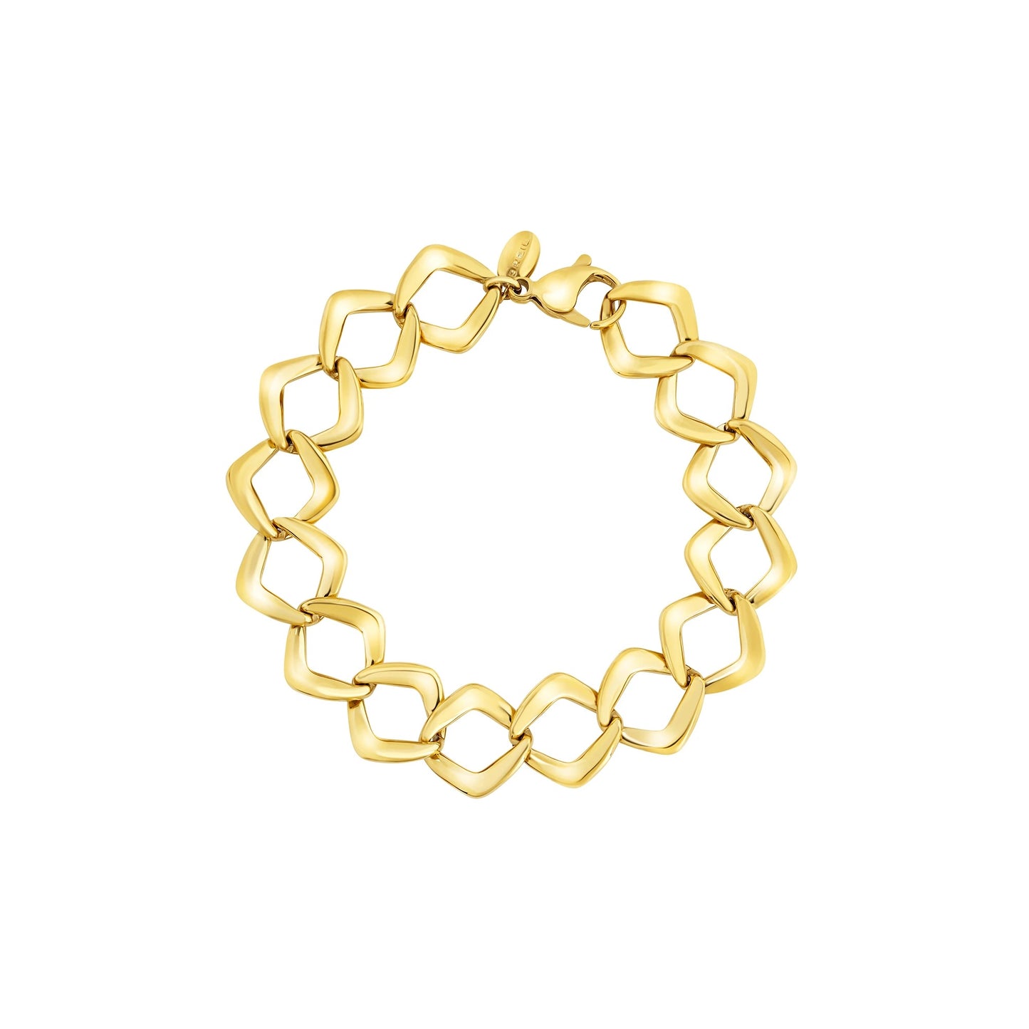 Bracciale dorato catena oro lucido in acciaio BREIL GIOIELLI