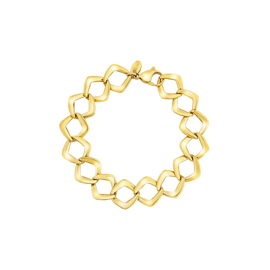 Bracciale dorato catena oro lucido in acciaio BREIL GIOIELLI