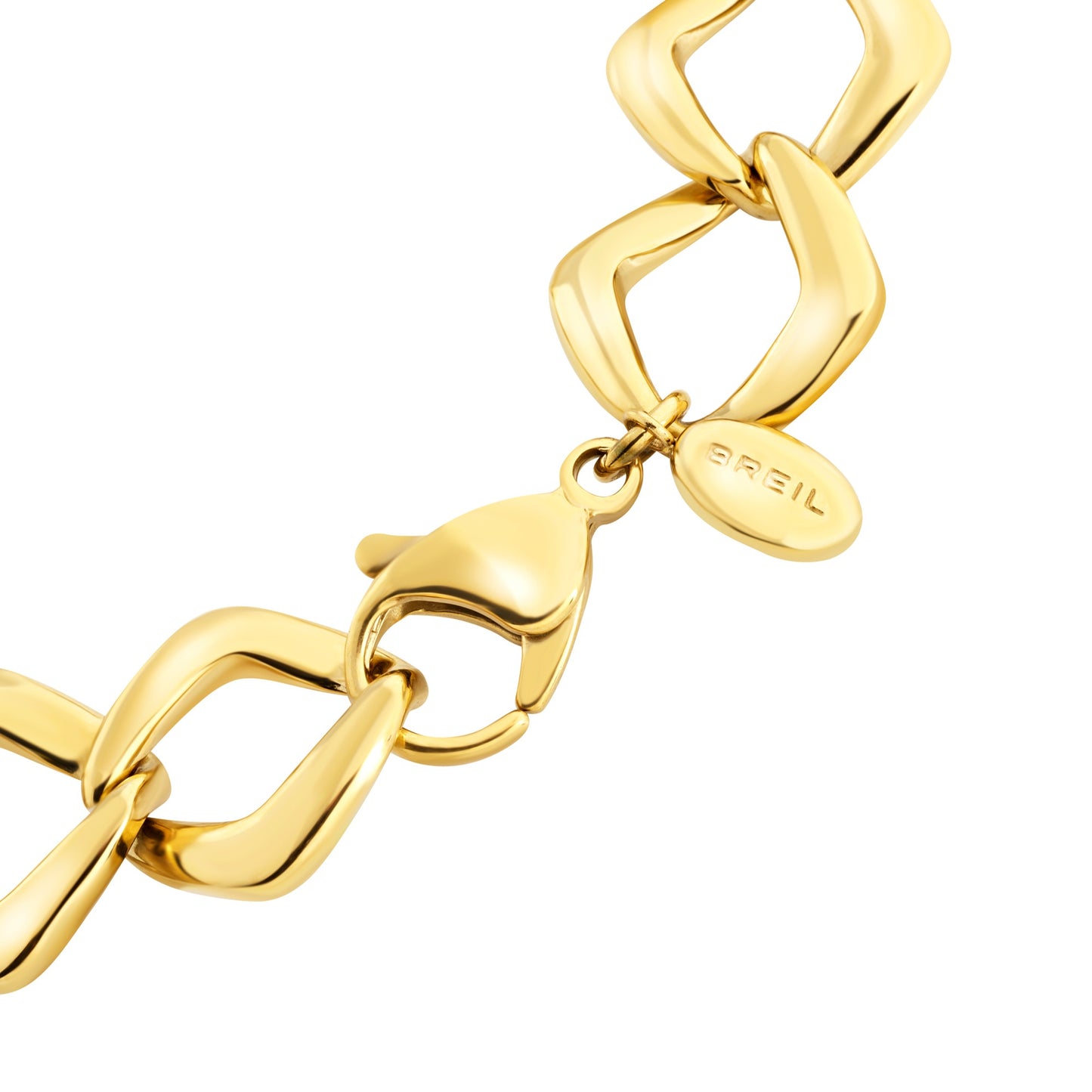 Bracciale dorato catena oro lucido in acciaio BREIL GIOIELLI