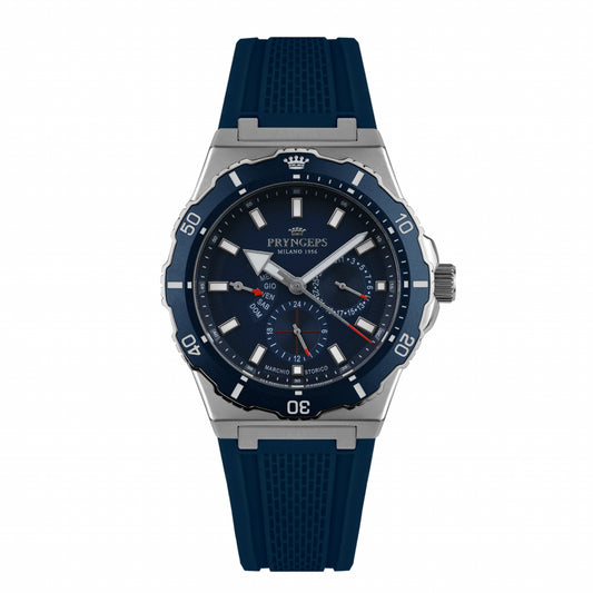Orologio uomo in gomma blu modello JAMAICA PRYNGEPS marchio storico