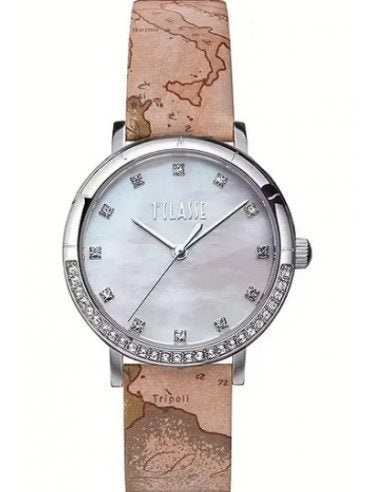 Orologio donna in pelle ALVIERO MARTINI PRIMA CLASSE con madreperla e strass