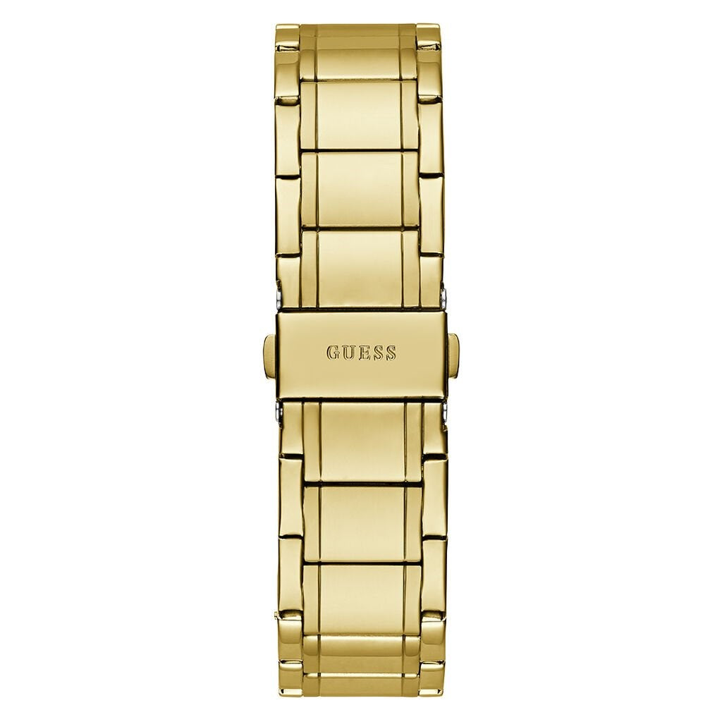 Orologio uomo in acciaio dorato Guess con quadrante verde Gucci lucido