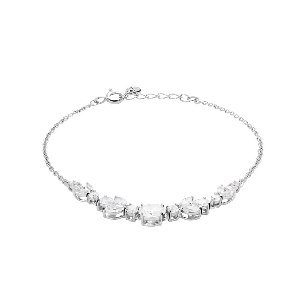 Bracciale STROILI elegante con pietre luminose in argento 925 anallergico