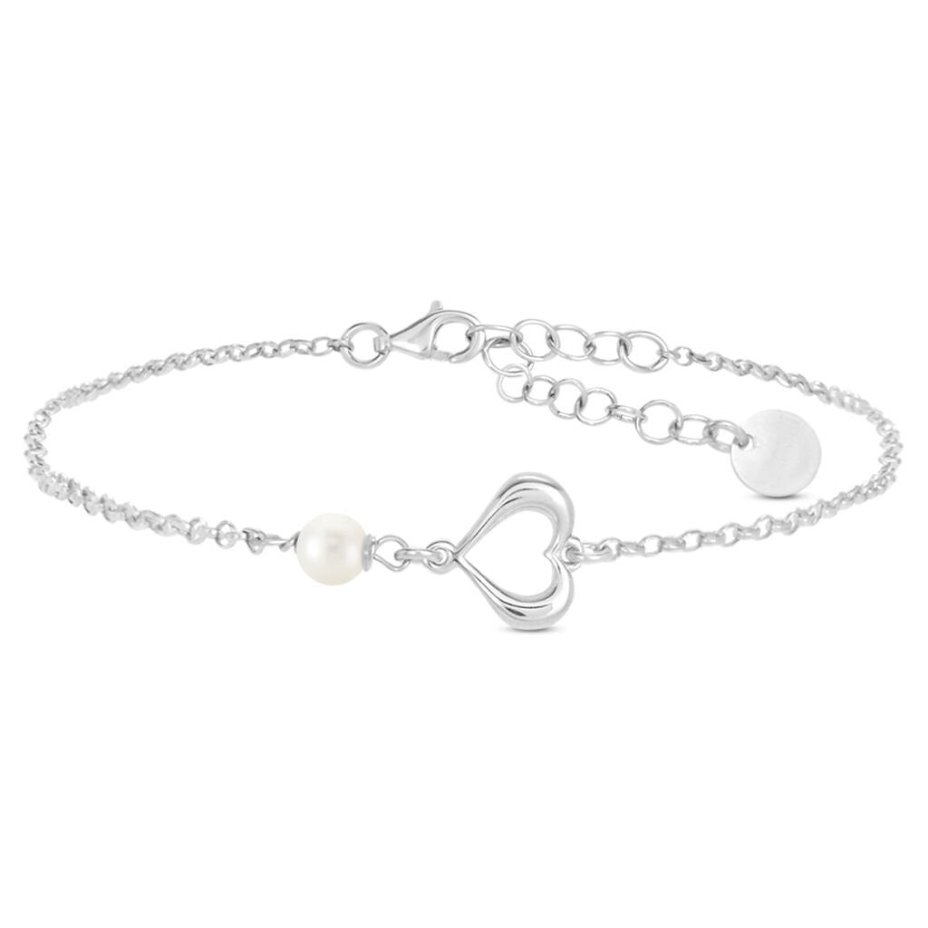 Bracciale Stroili con cuore e perla piccola perlina in argento 925 anallergico in PROMOZIONE